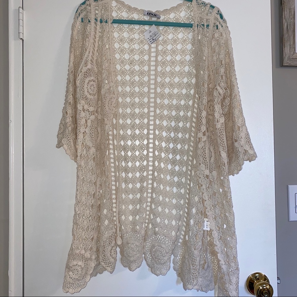 patterned beach coverup